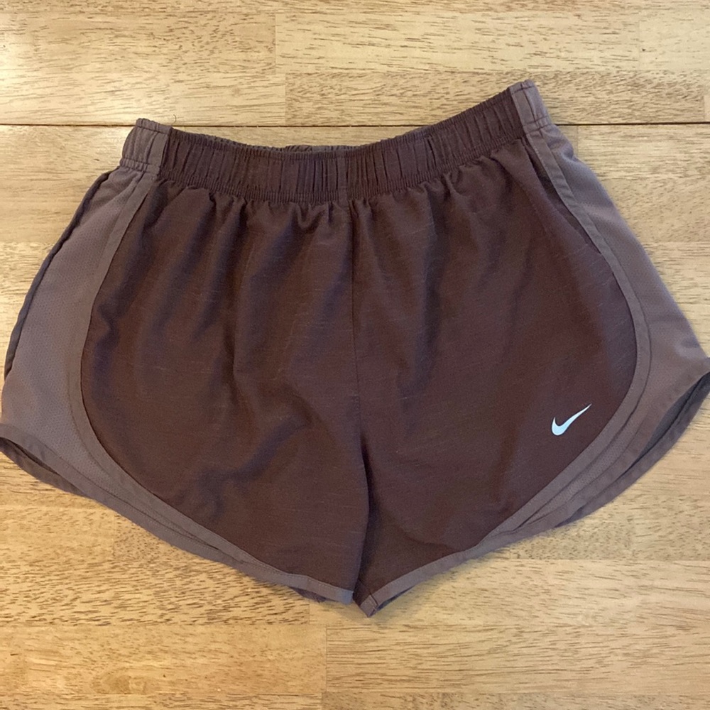Brown Nike Athletic Running Shorts M